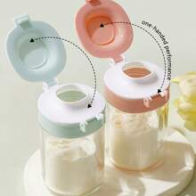 1/3 buah Wadah Susu Bubuk Bayi Portabel, Kotak Penyimpanan Susu Bubuk Luar Ruangan, Pengoperasian Satu Tangan, 80ml - MultiWarna - View 6