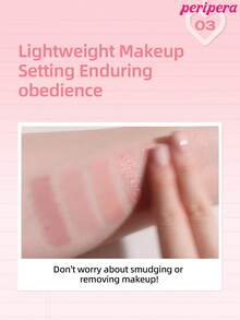 Peripera K-Beauty MOOD IN SHADE 眼影棒，附暈染刷頭，單色眼影筆，可用於眼影、下眼線與眼袋，高光亮澤閃粉提亮筆，柔和自然暈染，輕盈順滑，日常妝容 - #M01 LAZY PEACH - 查看 4
