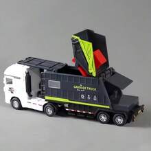 Inertial Big City Cleaning Truck Toy Car, Manual Push, ABS Plastic, Realistic Garbage Truck Toy Model, Sweeper, Water Truck, Suitable For 3-6 Years Old Children Birthday Party Gift