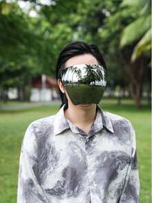 Full Cover Face Visor Protective Glasses Mirror Shield Sunglasses Anti Fog CK2781 - 009 - Xem 3