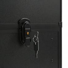 YUNRUX حقيبة تنظيم المكياج، عربة صالون مع أدراج، حقيبة مكياج متحركة مع أدراج - الأسود - مشاهدة 5