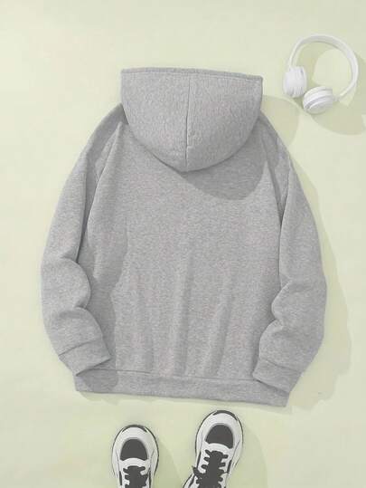 Women's Detroit Tiger Head Pattern Hoodie - Casual Pullover, Letter Print, Soft Polyester, Long Sleeve, Includes Pocket, Perfect For Autumn And Winter