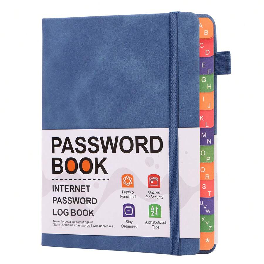 Notepad B6 Password Book With Alphabet Tags Password Storage Book Elderly Friendly Website Address Storage Log Book Password Information Record Book