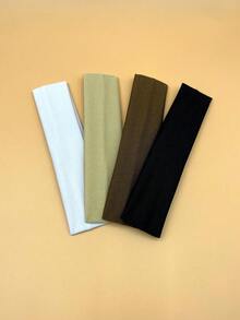 1 Stück Modische Sporthaarbänder für Frauen, rutschfest, mehrfarbig, dehnbar und schweißableitend, geeignet für Yoga, Training, Laufen, Lässig Polyester Workout Haarbänder Yoga Stirnband Herbst Frauen Schal Winter Haarzubehör für Frauen für Urlaubsoutfits Frau