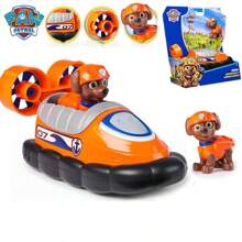 Spin Master Official Everest's Snow Plow Vehicle With Collectible Figure, Ryder's Rescue ATV Vehicle, Rex Rescue Vehicle, Rocky Recycle Truck, Tracker Jungle Cruiser, Chase Patrol Cruiser Rubble Skye Collectible Toy Zuma Hovercraft Vehicle For Kids Aged 3 And Up, 97237, 1pc