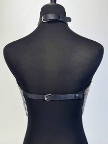 1 件装女士性感内衣装饰腰带可调节链条情侣配饰捆绑带另类异国风情搭配 - 彩色 - 查看 4