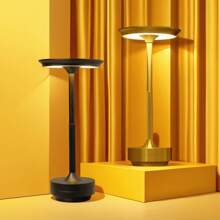1 Piece, Modern Wireless LED Desk Lamp, Bar Decoration Atmosphere Light, With Touch Control, Stepless Dimming And 3 Color Temperatures - Rechargeable 1200mAh USB Power Supply, Eye Protection Design, Polished Metal Surface, Suitable For Living Room, Bedroom, Outdoor Use, Rechargeable Desk Lamp (Gold, Black, Silver), Emergency Lighting For Power Outages