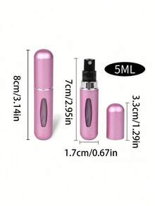 1PC 5ml Refillable Perfume Bottle, Organizer Pouches Portable Mini Spray Bottle For Travel And Outing, Living Room Home Bedroom Bathroom House Decor, Travel Stuff, Wedding, Party, Birthday, Gifts For Men Mom Dad Friends, New Years, Accessories, Funny Gift Home Bathroom Decor Fall Decor Back To School Travel Essentials Squeeze Bottle Spray Bottle - Multicolor - View 6