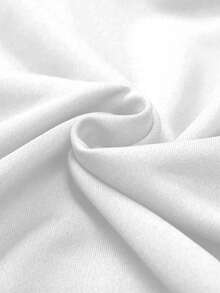 White Hoodie, 1 Pcs Autumn And Winter  Solid Basic Hoodie, Suitable For Everyday Casual Wear - trắng - Xem 6