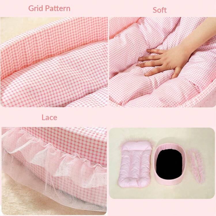 室内猫用猫床、狗床、柔软可洗宠物床，适用于幼犬和幼猫，宠物床适用于体重不超过 6 公斤的小型猫和小型犬 - 彩色 - 查看 6