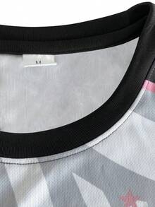 Customized Brazil Style Men's Soccer Jersey, Comfortable Round Neck Sports Sweatshirt, Suitable For Soccer Training, Casual Wear, And Gift - Pink - View 7