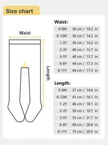 1pc Infant & Toddler Snug Fit Leggings, Newborn Baby Tights, Suitable For Spring/Autumn