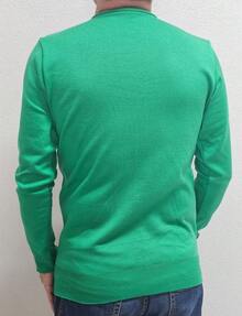 Men's Cold Weather Sweater | Men's Knit Sweater | Winter Knit Wool Pullover Long Sleeve V-Neck Men's Knit Sweater V-Neck Long Sleeve Fitted Basic Comfortable | Men's Knit Sweater With V-Neck Ribbed Casual Elegant | Men's Fine Knit Pullover Long Sleeve V-Neck Basic Various Colors | Men's Knit Sweater V-Neck Casual Style Comfortable For Everyday - 綠色杯 - 查看 8