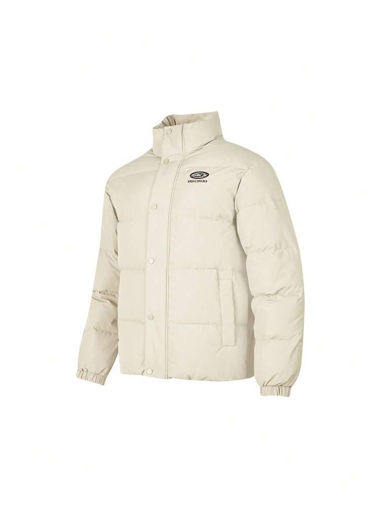 Chaqueta acolchada para mujer SKECHERS, casual, deportiva, retro, estudiante, regalo de cumpleaños, empleado, trayecto al trabajo, senderismo, exterior, L424M198 - Blanco - Añade 3