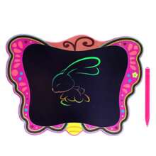 BUYTITI Magic Whiteboard With Butterfly Design And LCD Screen - Pink - View 1