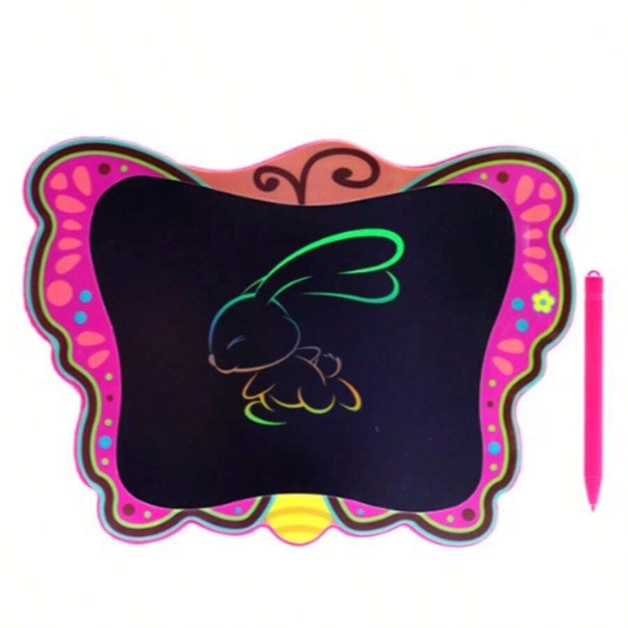BUYTITI Magic Whiteboard With Butterfly Design And LCD Screen - Pink - View 1
