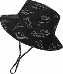 Baby Sun Hat UPF 50+ Sun Protective Toddler Bucket Hat Summer Beach Hats Wide Brim Outdoor Play Hat For Boys Girls