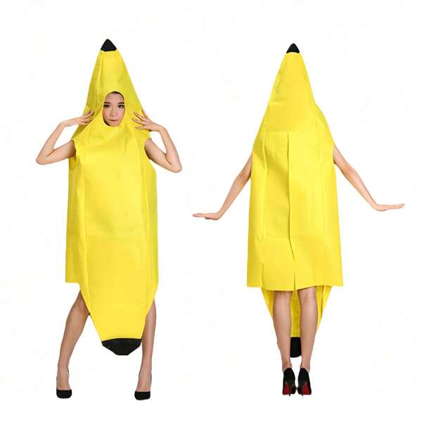 Carnival Clothing Men Women Adult Fancy Dress Funny Sexy Banana Jumpsuit Cosplay Costume Novelty Halloween Christmas Easter Carnival Party Decorations