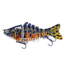 7-Section 10cm Multi-Jointed Fishing Lure, Minnow Hard Bait, Hengjia VIB Fishing Lure - Multicolor - View 7