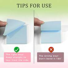 3x3 Inch Pop-Up Sticky Notes, 6pcs Candy Color Note Pads, 50 Sheets Per Pad, 1/6/12 Pads, Total 50/300/600 Sheets, Individually Packaged, Easy To Stick, Suitable For Home, Office, Notebooks - Multicolor - View 6