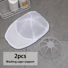 1/2pcs Hat Washer Rack With Mesh Bag For Washing Machine, Cap Cleaner Support Frame For Baseball Caps, Dishwasher Hat Protector Organizer Storage Holder, Holiday Gift, Christmas Present For Boy