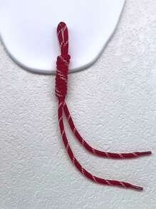 1 قطعة حبل متعدد الألوان مزدوج العقدة من البوليستر، مصنوع يدويا، إكسسوار DIY لحقائب، سلاسل الهاتف، ومعلقات المجوهرات