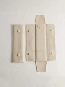 1 件绒面革珠宝袋，多功能卷起式珠宝收纳袋，小尺寸手表和珠宝收纳盒，便携又方便 - 彩色 - 查看 9