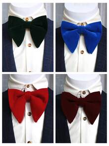 1 st sammetsfluga, lämplig för bröllop, värdskap, fest och dagligt bruk - Multifärgad - Visa 9