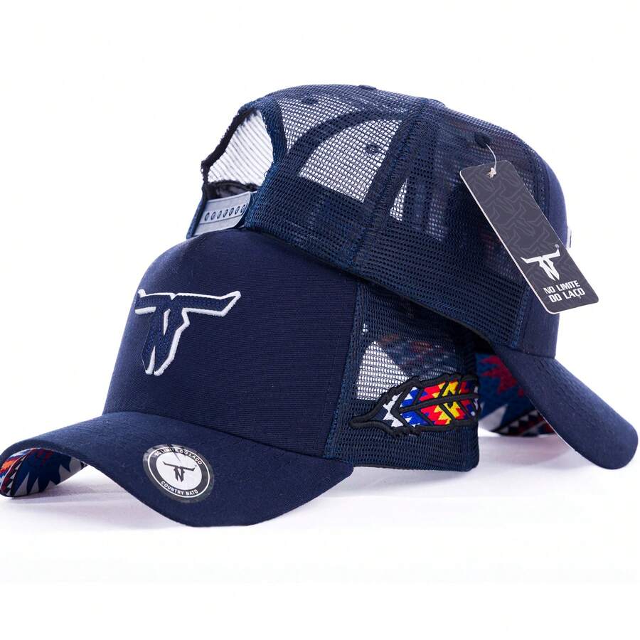 American Country Trucker Cap ORIGINAL Canvas No Limit Of The Loop Other Vintage Embroidered Fabric Country Cap All - 參考文獻 81 - 查看 1