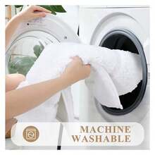 Bathroom Rugs Sets 3, Non Slip Bath Mats Washable - Soft Shaggy Microfiber Shower Rugs With Toilet Floor Mat,White - As Picture 415 - View 3