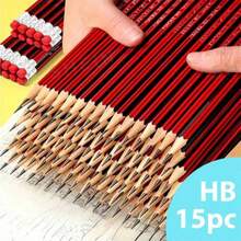 15支装 HB 铅笔 学生书写铅笔、素描铅笔、绘画练习笔 非常适合学生 - 紅色15裝 - 查看 2