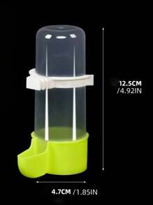 1 Pet Bird Automatic Water Feeder Parrot Pearl Bird Kettle Large Bird Feeder With Buckle Automatic Water Feeder, Bird Automatic Water Feeder, Millet Box, Parrot Water Drinker, Kettle Bird Supplies, Dual-Purpose, Drinking Water And Feeding, Automatic Water Feeder. - White - View 10