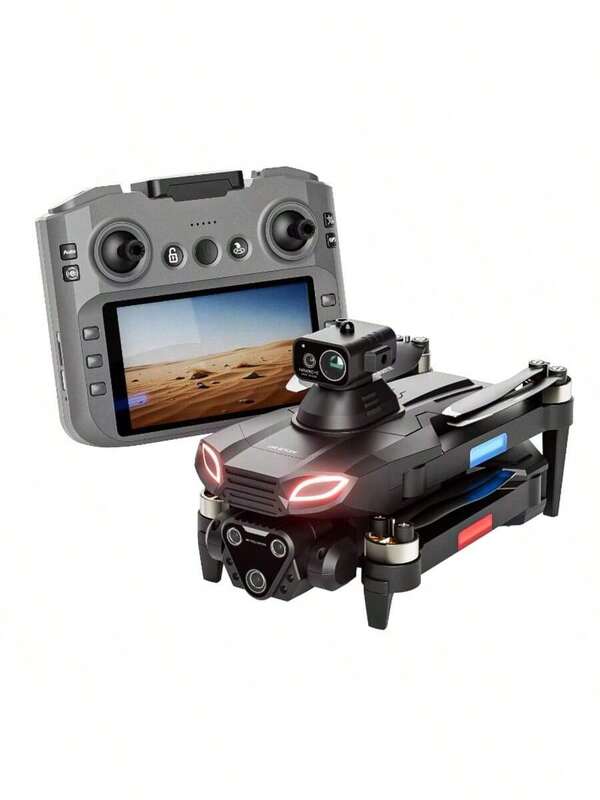 Drone RC actualizado 2025, pantalla grande, equipado con articulaciones omnidireccionales inteligentes, motor sin escobillas, cámaras duales HD, evasión inteligente de obstáculos, volteretas, diseño plegable ligero, fotografía aérea HD, control de drone | Diseño plegable | Control multifunción | Drone recargable por USB con pantalla incorporada, regalo de cumpleaños, regalo de Navidad, regalo de vacaciones