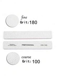 20Pcs Rectangle Nail Files 100/180Double Sided Emery Board Washable Emery Boards Reusable Nail Buffers Manicure Tools For Natural Nails Acrylic Nails Home And Salon Use,Nail Supplies,Nail Tools,Nail Art Tools,Back To School,Nails,Nail Tools For Press On Nails - Dusty Purple - View 4