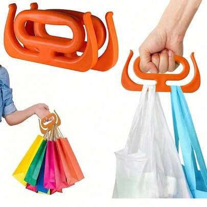 1 chiếc Giá đỡ túi mua sắm tiện dụng - Tay cầm đa chức năng, Giá đỡ túi mua sắm, Tay cầm túi mua sắm, Tay cầm túi nhựa, Dụng cụ mang túi, Chống trượt, Mang đồ tạp hóa, Túi nhựa có tay cầm, Cần thiết cho mua sắm, du lịch, nhà và bếp | Dụng cụ sắp xếp tiết kiệm sức lực, di động