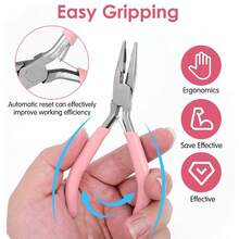 DIY Jewelry Making Tool Kit, Ring Opener Pliers, Jewelry Pointed Nose Pliers, Jewelry Making And Repair Tools, Precision Jewelry Clamp, Jewelry Making Set