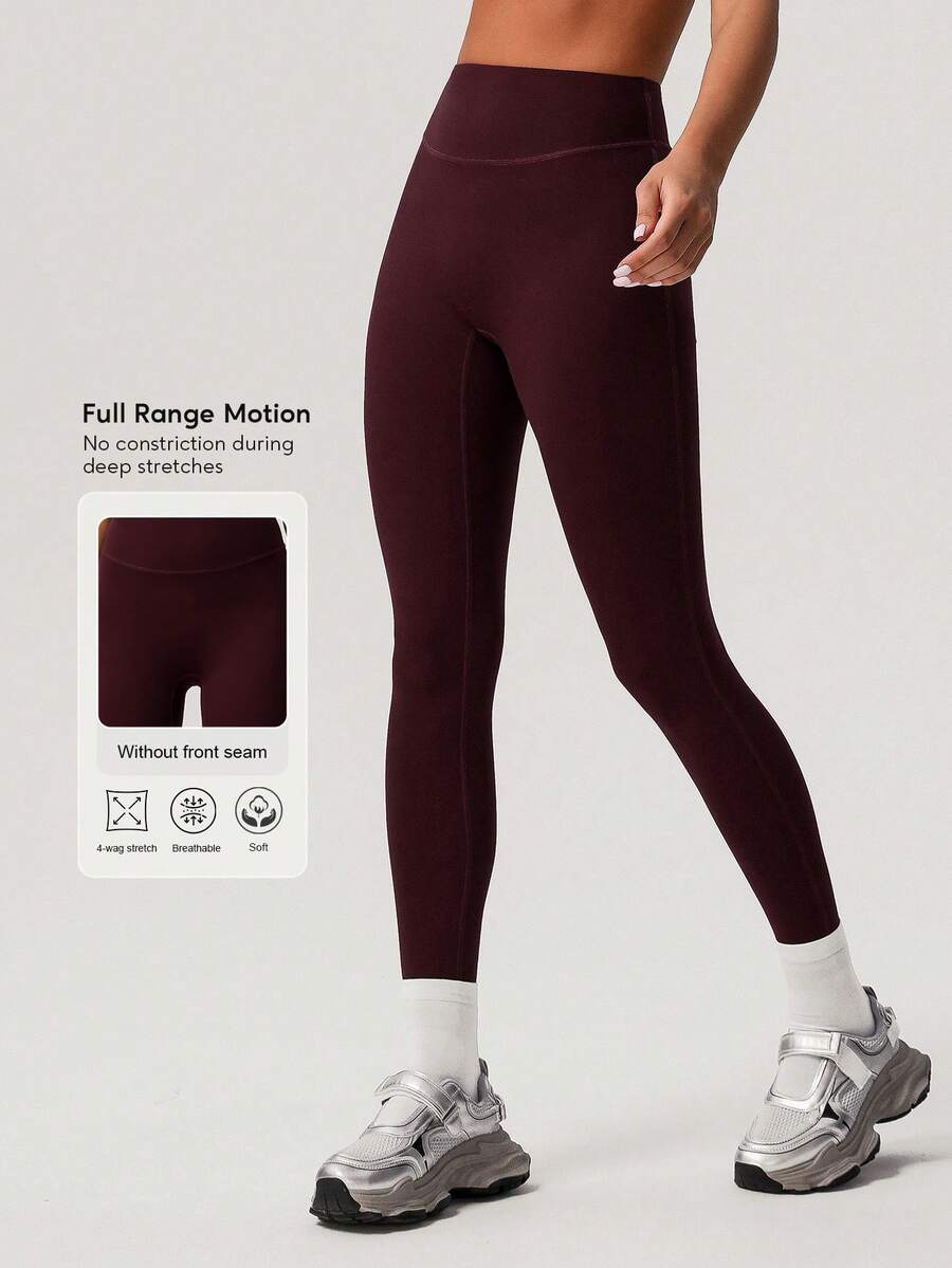 Sodalemon Quần legging thể thao nữ chạy bộ, tập luyện, không đường may phía trước, nâng mông, chất liệu nhẹ, size EU, dành cho hoạt động ngoài trời, mùa xuân.