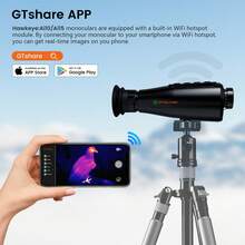 T GTGUARD Hawkeye Ai15 Thermal Imaging Monocular - 8x Digital Zoom Night Vision With Hot Spot Tracking, 1.54" Screen, IP66 Waterproof, Photo/Video Recording For Hunting/Surveillance, Works In Total Darkness & Smoke - 黑色 - 查看 5