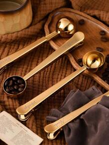 Custom Coffee Scoop And Clip,Personalized Coffee Measuring Spoon,Gift For Coffee Lover,Coffee Bag Clip,Custom Coffee Lover's Gift