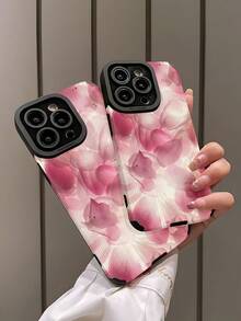 1 件复古白百合图案垂直条纹仿皮软保护手机壳，适用于 Apple 和各种型号，防水防震防摔防刮 - 彩色 - 查看 4