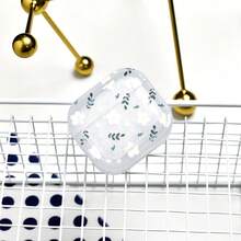 1pc Transparent Floral Design Soft Protective Case Compatible With Airpods 1/2/Pro/3/4, Compatible With Apple Earphones