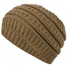 1pc Solid Color Thick Knitted Headband, Women Knitted Headband, Facial Wash Headband, Topless Ponytail Knit Hat, Sports & Fitness Headband Hat, Suitable For Multiple Occasions Hair Accessories Autumn Accessories Autumn Head Scarf Women Bandana Fashion Head Wrap Fall Hair Band Winter For Vacation Outfits Woman