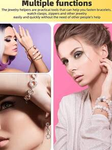 1pc Hand Chain Bracelet Clasp Holder, Bracelet Accessory Wearing Assist Tool, Multi-Functional Bracelet Clip, Easy To Wear Without Help, Compact And Convenient, Bracelet Wearing Tool