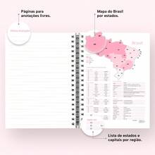 iscool Daily Planner Plus 2025 Floral Monogram Initial Letter P - Trắng và hồng - Xem 6