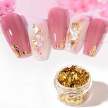Gold Foil Nail Art Accessories, Gold Foil Fragments Decorative Stickers Sequins - Nhiều màu - Xem 8