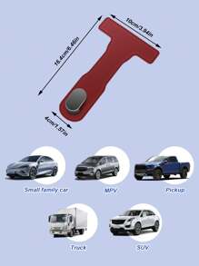 1pc Car Co-Pilot Glove Box Hook – Heavy-Duty PU Leather Organizer With Adjustable Strap & Secure Snap Closure, Hidden Adhesive Mount, Universal Fit For Cars, SUVs & Trucks – Easy To Organize Bags And Belongings While On The Go