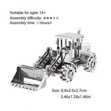 Modelo de Montagem Metálica 3D, Quebra-cabeça de Fivela de Aço Inoxidável DIY, Modelo de Veículo de Engenharia, Sem Necessidade de Cola, Presente de Aniversário, Decoração, Caminhão Basculante, Caminhão Betoneira, Pega de Parede Contínua, Modelo de Sonda de Poço de Petróleo, Modelo de Guindaste de Cais - Multicolorido - Visão 8