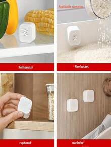 6pcs Activated Carbon Refrigerator Deodorizer Boxes - Non-Electric Deodorizer, Disinfection And Freshness Preservation, Plastic Material, Suitable For Household Mold And Deodorization, Non-Electric Activated Carbon Air Freshener Bags - Odor Eliminator For Refrigerators, Homes And Cars, Compact And Portable, No Power Required, Refrigerator Freshener, Fashionable Design, Durable Structure, Activated Carbon Refrigerator Deodorizer Boxes - No Battery Required(Random Color Styles)