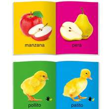 TEENYBABY 10本西班牙语图画书，选自“我的第一本书”系列，旨在增加早期词汇量、拓展视野并促进语言发展。鲜艳的色彩吸引孩子的注意力。是生日和节日的完美礼物。 - 彩色 - 查看 10