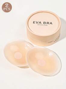 TSLBNRIO 8pcs Silicone Nipple Covers In Gift Box, Non-Slip, Invisible, Reusable Breast Petals, Nipple Protectors, Strapless Bra, Adhesive Bra, Suitable For Wedding, Work Attire, Dresses, Swimwear, Bikini, Evening Gowns, Washable And Reusable - Multicolor - View 9